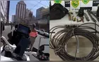 Mulher flagrada furtando cabos foge de policial de moto em Curitiba e debocha na delegacia
