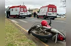 Batida forte deixa motociclista em estado gravíssimo na região do Colégio Agrícola