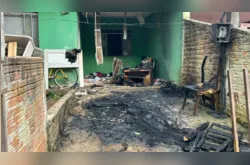 Motivado pelo ciúmes, homem ateia fogo aos arredores da residência