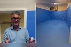 Julio Kuller fiscaliza obras da Sala Sensorial da Câmara de PG