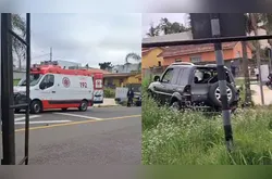Confira imagens do acidente entre carro e trem que deixou dois feridos em PG