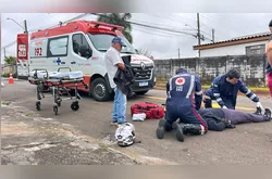 Motos colidem em cruzamento sem sinalização no 'Neves' em PG