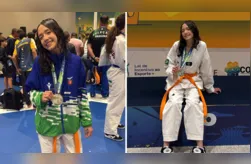 Nathaly Lima Carneiro garantiu o título de vice-campeã brasileira escolar na categoria Cadete até 44 kg