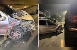 Acidente a Rua Latino Coelho, em Ponta Grossa