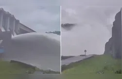 No atual momento, a usina está com todas as comportas abertas