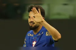 Flaco López comemora o gol em Palmeiras x Bahia, no Nubank Parque