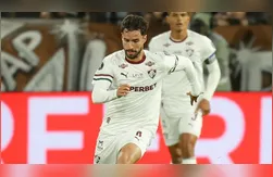 Martinelli, do Fluminense, em jogo contra o Platense na Libertadores