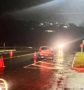 condutor do Gol se evadiu do local antes da chegada da polícia