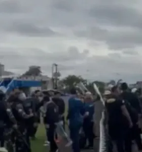 Torcedores de Operário e Londrina entraram em confronto neste domingo (6)