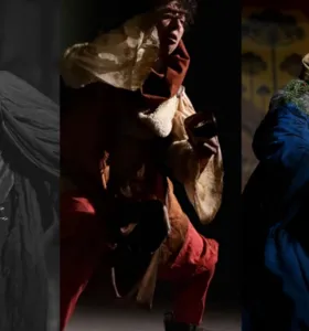 A montagem apresenta ao público uma história ambientada na Alemanha medieval