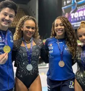 Brasil fecha Copa do Mundo de ginástica com mais cinco pódios