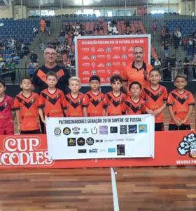Supere-se Futsal de PG é vice-campeão Paranaense de Futsal Sub-8