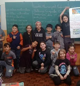 Vamos Ler e Defesa Civil orientam estudos climáticos em turma de Carambeí