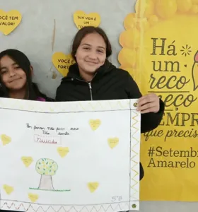 Turma de Piraí do Sul discute saúde mental no Setembro Amarelo