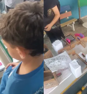 Maquetes de turma em Irati representam planta baixa das suas casas