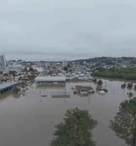 Vídeo: confira como está Castro após elevação do nível do Rio Iapó