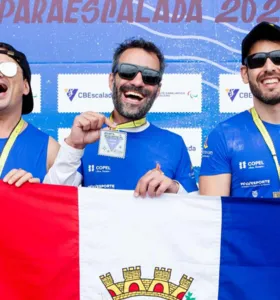 Atleta de Telêmaco Borba conquista prata na Copa Brasil de Paraescalada
