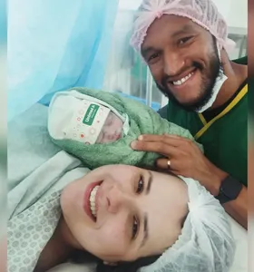 Operário celebra nascimento da filha do goleiro Talles Lima em PG