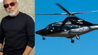 Vídeo mostra helicóptero com cantor Rick sobrevoando a Serra de SC