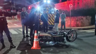 Motociclista fica ferido em colisão no centro de PG
