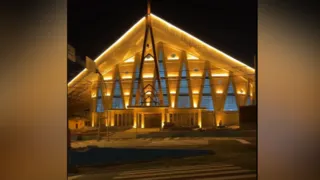 Igreja São Sebastião, na Nova Rússia, ganha iluminação cênica em PG