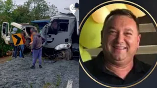 Motorista de PG morre após colisão frontal entre caminhões na PR-427, na Lapa