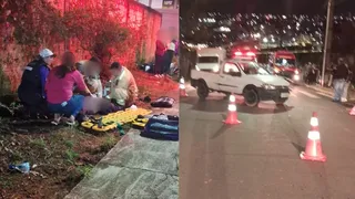 Motociclista sofre fraturas após ser atingido por motorista embriagado em PG