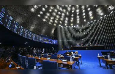 Plenário do Senado Federal durante sessão deliberativa ordinária