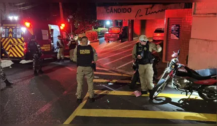 Acidente em frente ao antigo PSM envolveu um policial militar e um jovem de 23 anos