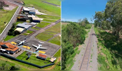 O Aeroporto Sant'Ana de Ponta Grossa, que passará por processo de concessão, bem como as ferrovias, através da nova concessão da Malha Sul