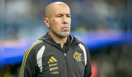 O técnico do Flamengo, Leonardo Jardim