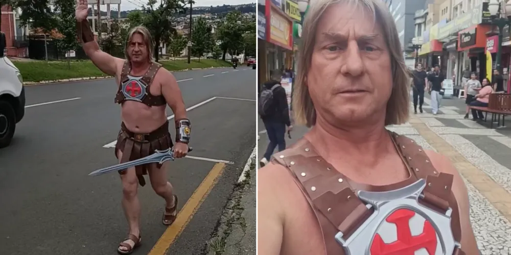 Evandro Luiz Ribinski, conhecido como “He-Man Brasileiro”