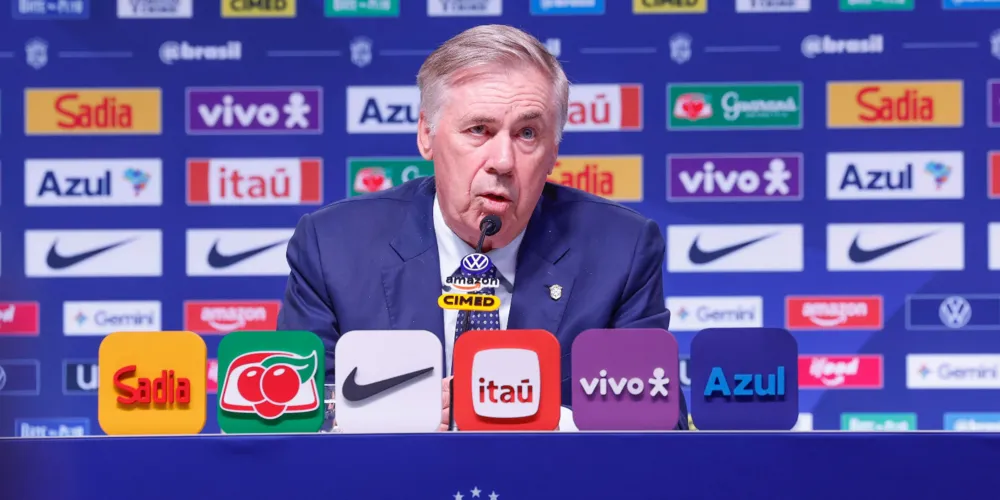 Carlo Ancelotti, técnico da seleção brasileira