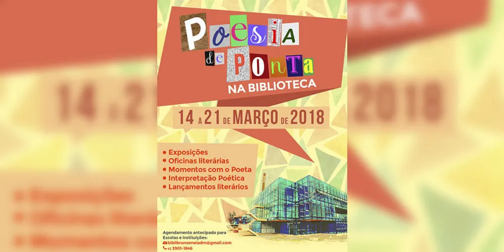 Imagem ilustrativa da imagem Biblioteca Pública comemora o mês da poesia