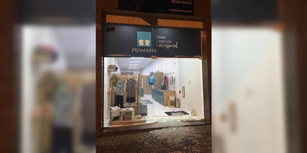 Imagem ilustrativa da imagem Loja de pijamas é arrombada pela terceira vez em 36 dias