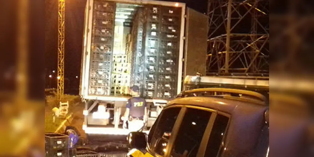 Material apreendido foi encaminhado à Receita Federal de Ponta Grossa