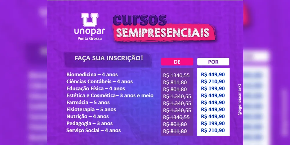 cursos semipresenciais