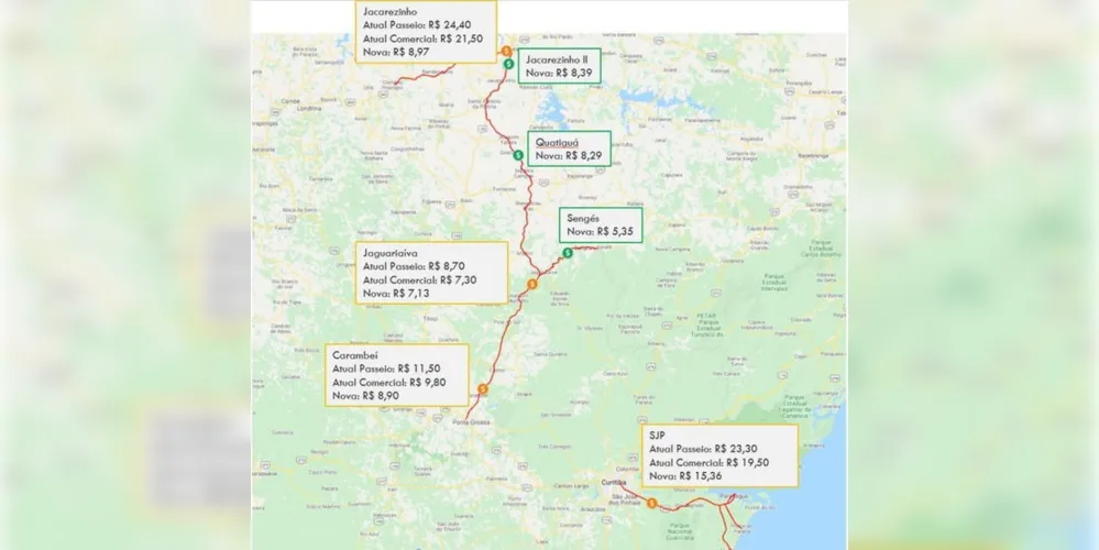 desconto em relação às tarifas atuais deve ser, em média, de 40% a 50%