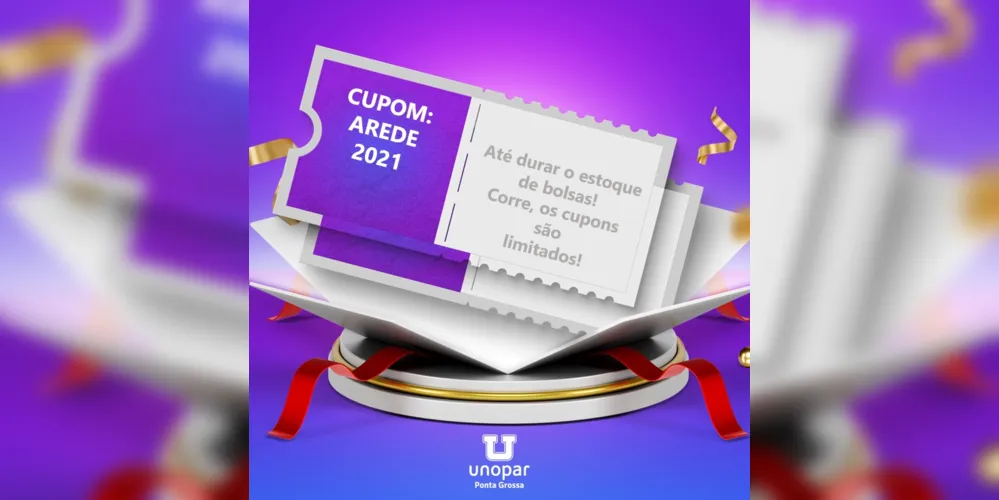Imagem ilustrativa da imagem Unopar PG oferece cupons de bolsas para alunos