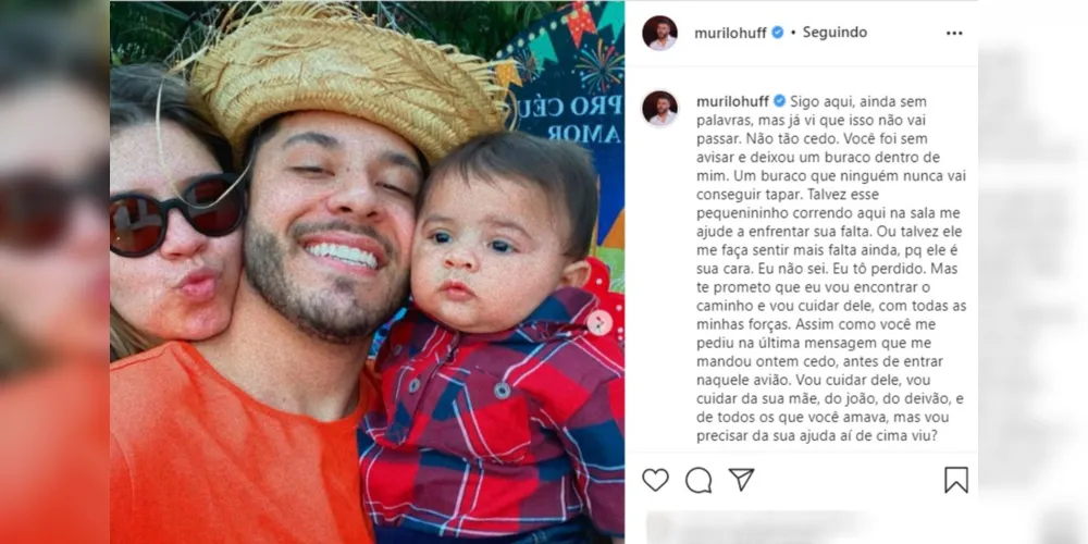 Imagem ilustrativa da imagem Marília Mendonça fez pedido a Murilo antes do 'voo da morte'