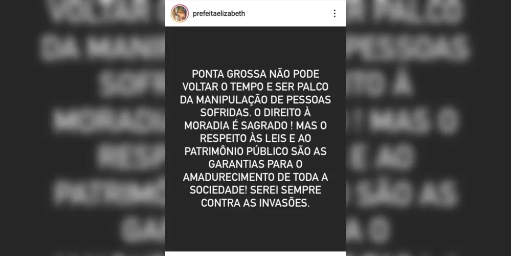 Imagem ilustrativa da imagem Elizabeth quebra o silêncio e diz: 'Sou contra as invasões'
