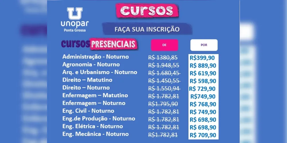 Imagem ilustrativa da imagem Unopar promove feirão de bolsas antes do início das aulas