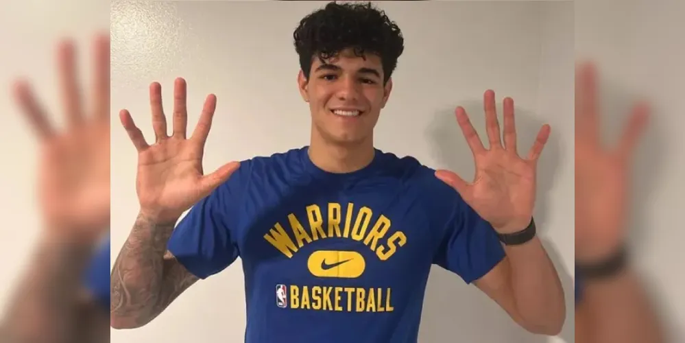 Gui Santos, jogador de 20 anos do Minas Tênis Clube, foi escolhido pelo Golden State Warriors no draft da NBA