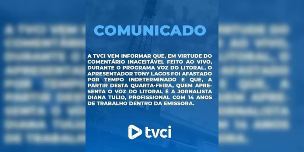 Imagem ilustrativa da imagem TV afasta apresentador após fala machista no Paraná