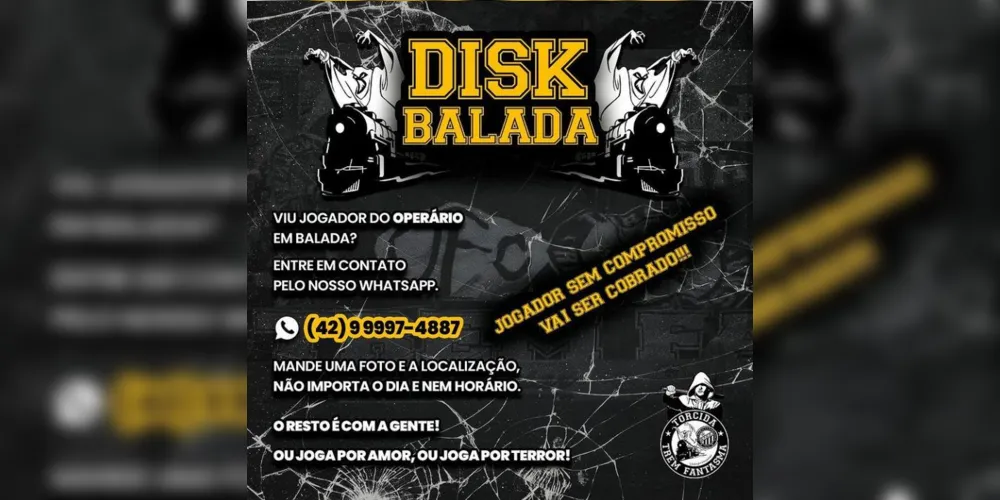 Imagem ilustrativa da imagem Torcida do Operário cria ‘disk-balada’ para rastrear atletas