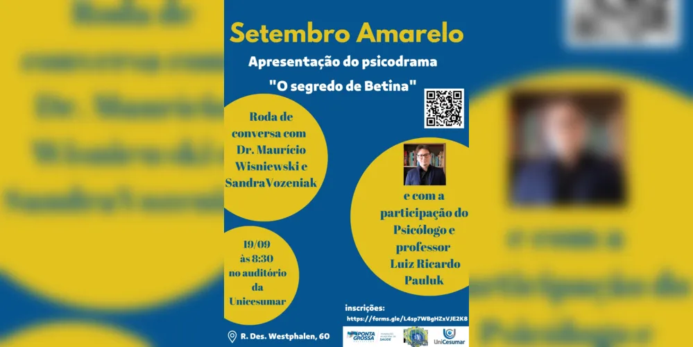 O evento acontece no auditório da Unicesumar a partir das 8h30 e terá certificação. As vagas são limitadas.