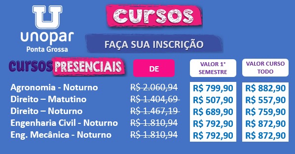 Estão disponíveis as últimas vagas com bolsas limitadas para cursos EaD e semipresenciais