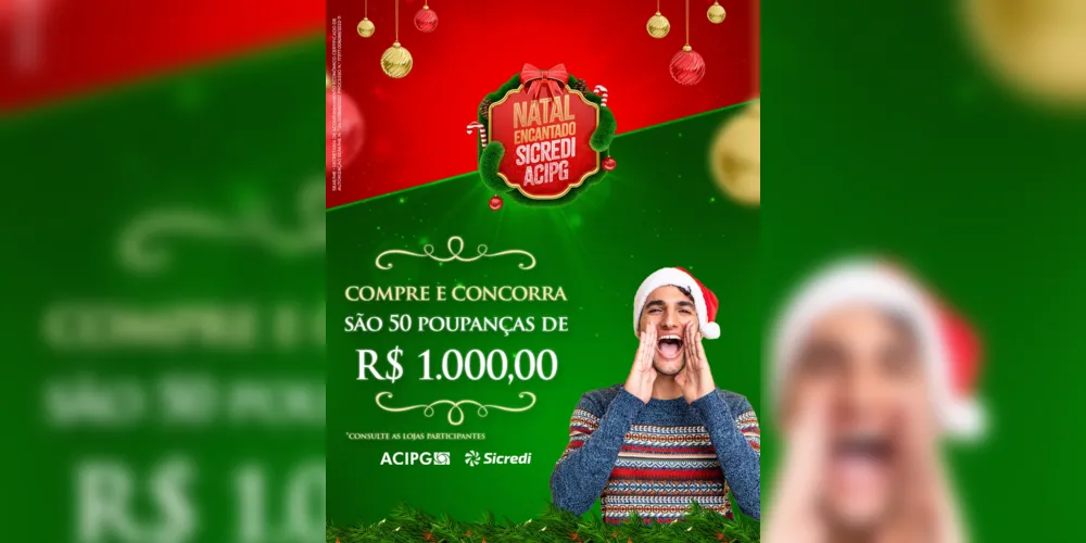 Imagem ilustrativa da imagem Natal Encantado sorteia prêmios e incentiva o comércio