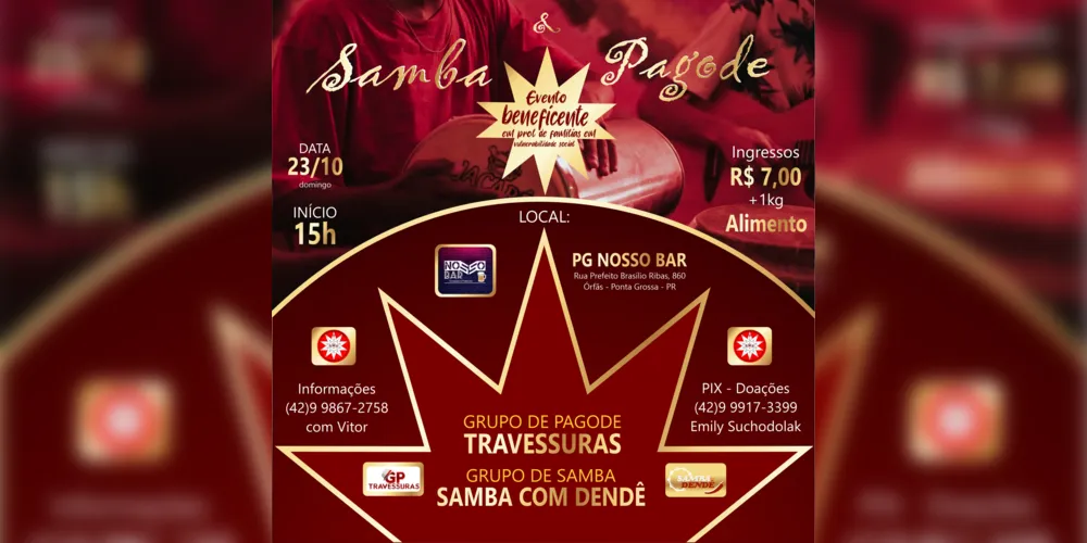 Imagem ilustrativa da imagem Terreiro de Umbanda 'Caboclos da Lei' promove evento beneficente