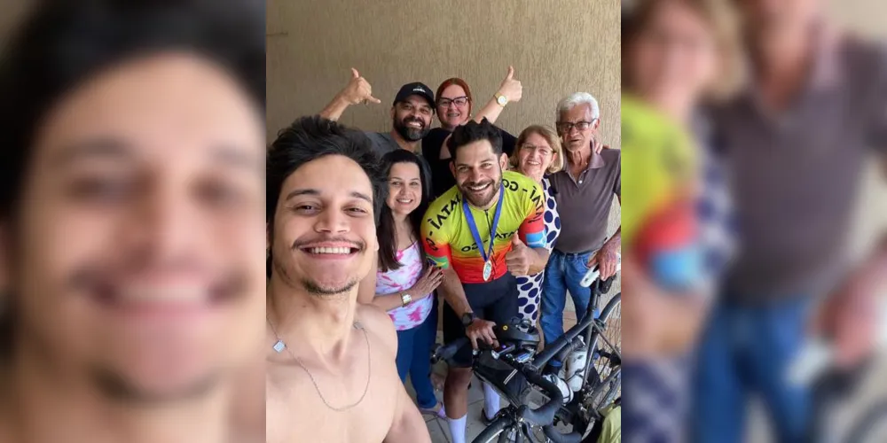 Família o recebeu com muito carinho e euforia